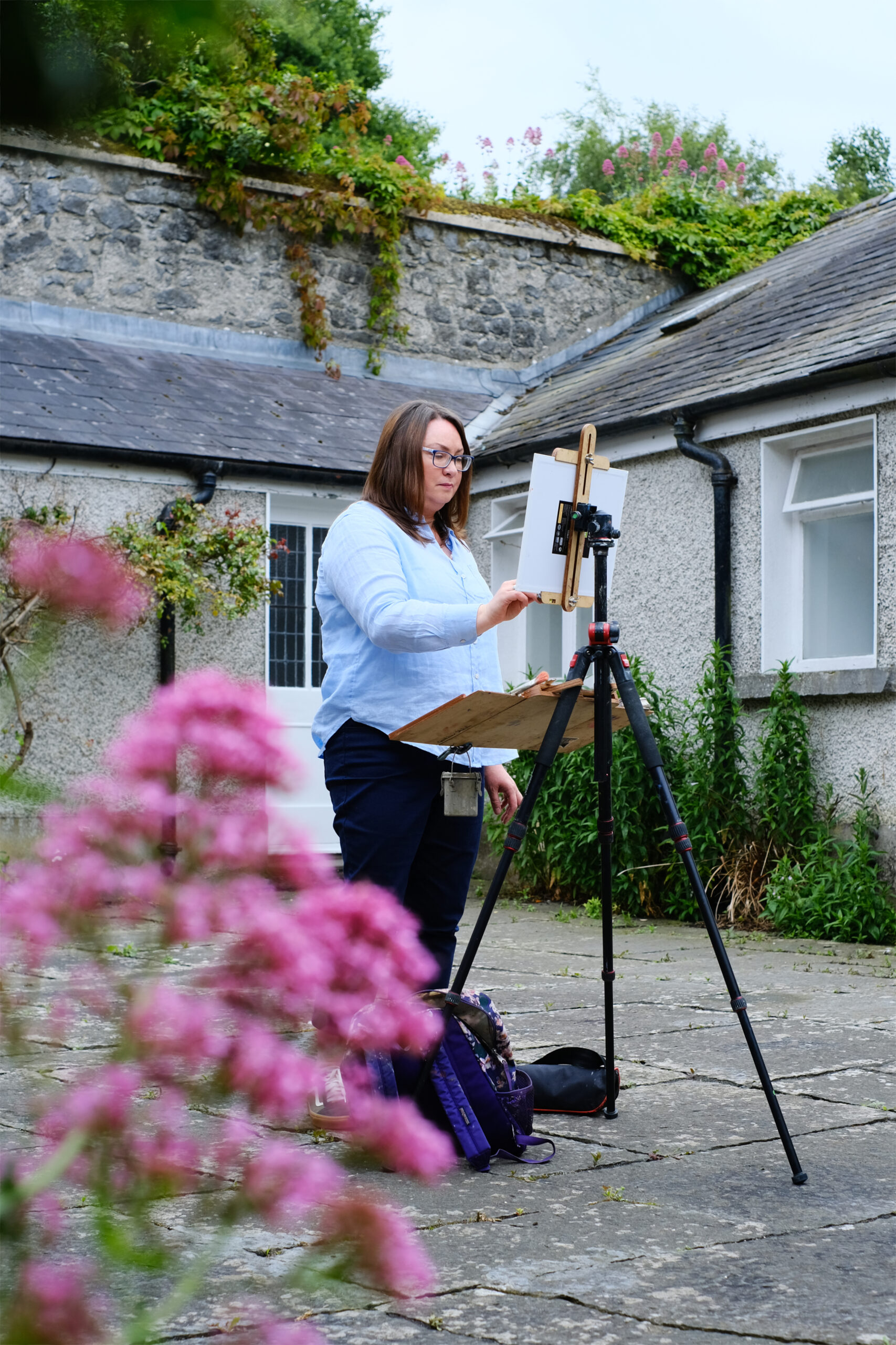 Geraldine Walsh in her Studio