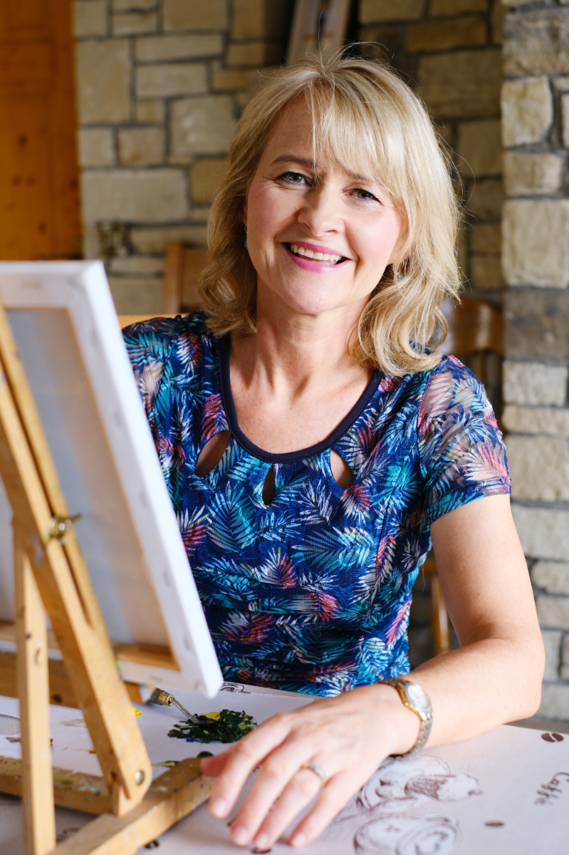 Sandra in Her Studio